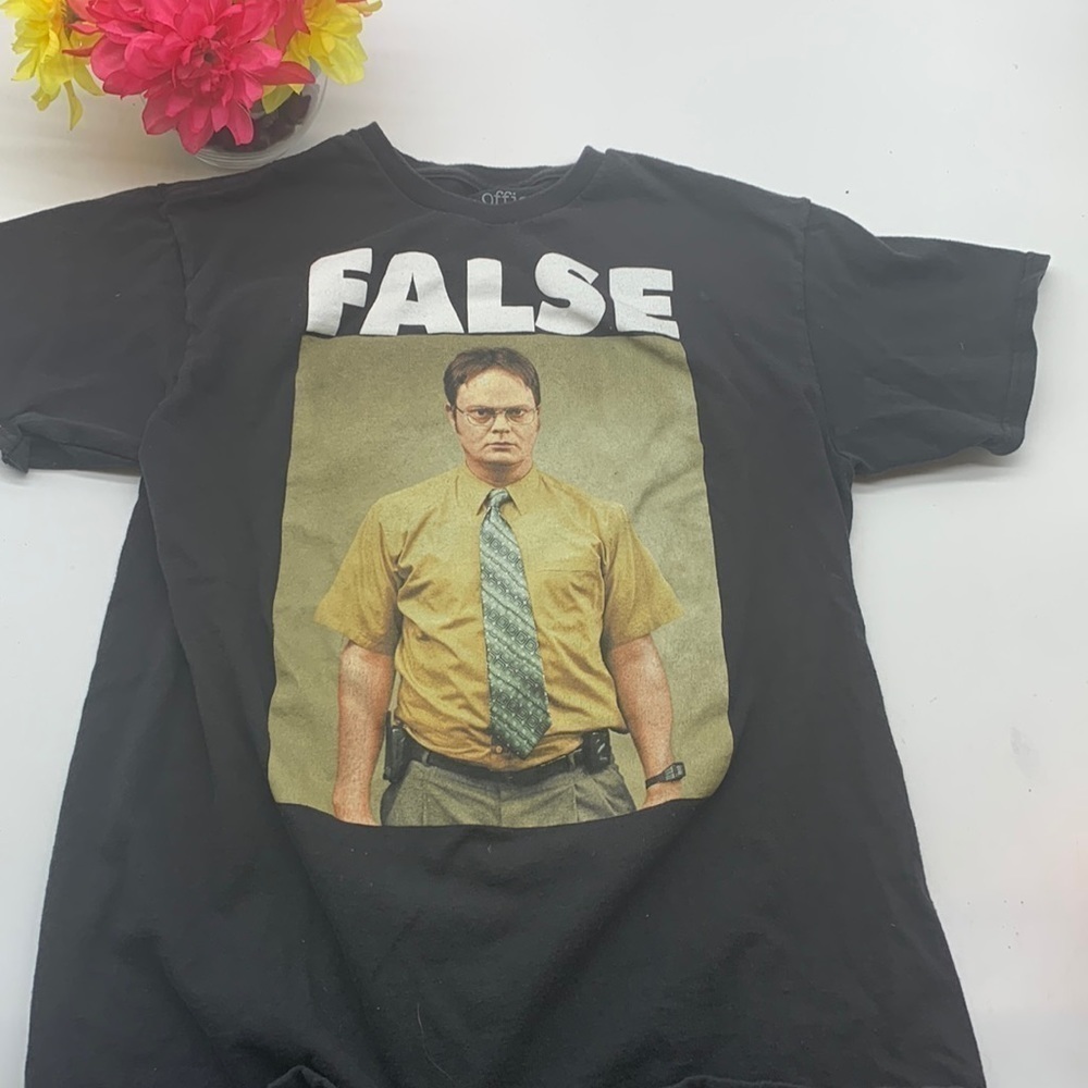 The Office Dwight False Medium Graphic T-Shirt Sz M